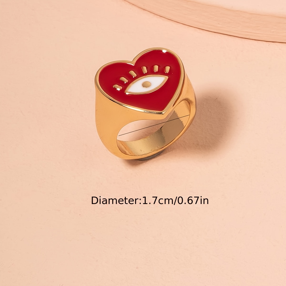 Eye & Heart Ring for Women Daily Wear